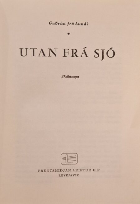 Utan frá sjó - 1. bindi