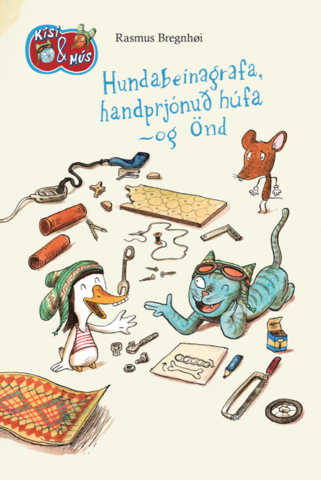 Hundabeinagrafa, handprjónuð húfa – og Önd