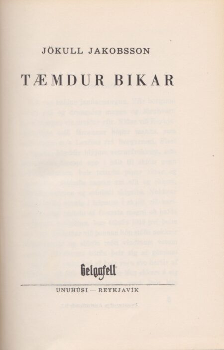 Tæmdur bikar