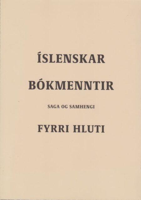 Íslenskar bókmenntir: Saga og samhengi